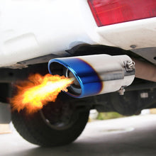 Load image into Gallery viewer, Universal Car Styling Stainless Steel Straight Bolt-on Exhaust Tail Muffler Tip Pipe with Mesh