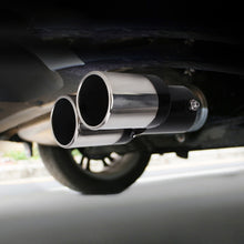 Load image into Gallery viewer, Universal Car Styling Stainless Steel Straight Double Outlets Exhaust Tail Muffler Tip Pipe, Straight Double