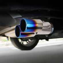 Load image into Gallery viewer, Universal Car Styling Stainless Steel Straight Double Outlets Exhaust Tail Muffler Tip Pipe, Straight Double