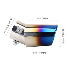Load image into Gallery viewer, Universal Car Styling Stainless Steel Curved Exhaust Tail Muffler Tip Pipe, Curved