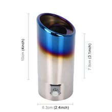 Load image into Gallery viewer, Universal Car Styling Stainless Steel Straight Exhaust Tail Muffler Tip Pipe, Straight