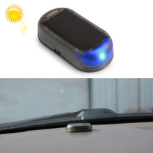 Load image into Gallery viewer, LQ-S10 Car Solar Power Simulated Dummy Alarm Warning Anti-Theft LED Flashing Security Light Fake Lamp, LQ-S10 Blue Light, LQ-S10 (Red Light)