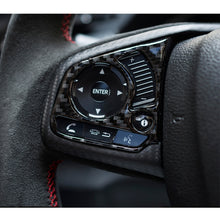 Load image into Gallery viewer, 2 in 1 Carbon Fiber Steering Wheel Button Trim Interior DIY Sticker for Honda Civic 10th Gen 2016-2019(General), Button Trim