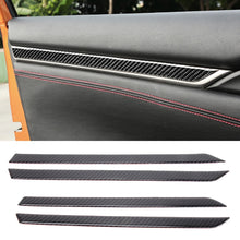 Load image into Gallery viewer, Carbon Fiber 3D Interior Door Trim Decals DIY Decorative Sticker for Honda Civic 10th Gen 2016-2019, Interior Door Trim