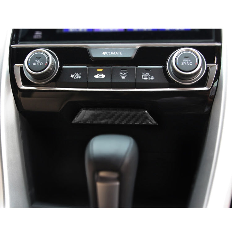 Carbon Fiber Trim Central Control Gears Shift Panel Decorative Sticker for Honda Civic 10th Gen 2016-2019, Gears Shift Panel