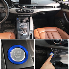Load image into Gallery viewer, Car Engine Start Key Push Button Ring Trim Aluminum Alloy Sticker Decoration for Audi, For Audi(Engine Start)