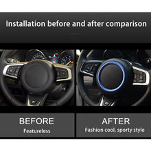 Load image into Gallery viewer, Car Auto Steering Wheel Aluminum Alloy Ring Cover Trim Sticker Decoration for Jaguar, For Jaguar