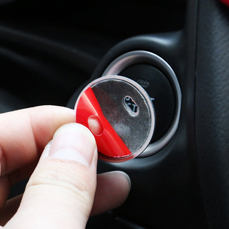 3D Aluminum Alloy Engine Start Stop Push Button Cover Trim Decorative Sticker for Mazda, for Mazda