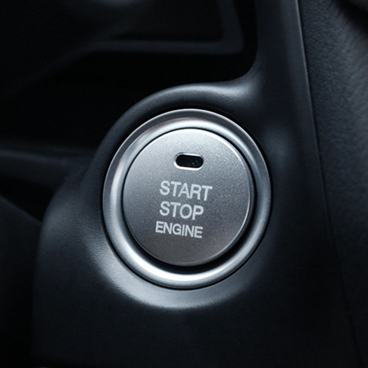 3D Aluminum Alloy Engine Start Stop Push Button Cover Trim Decorative Sticker for Mazda, for Mazda