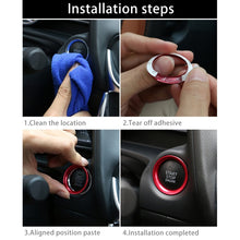 Load image into Gallery viewer, Car Engine Start Key Push Button Ring Trim Aluminum Alloy Sticker Decoration for Mazda, For Mazda