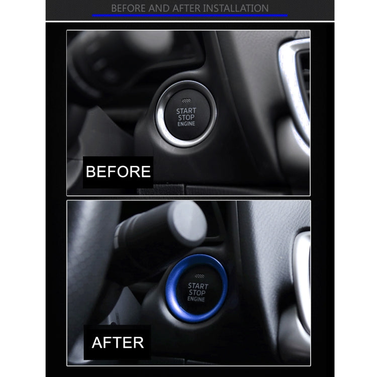 Car Engine Start Key Push Button Ring Trim Aluminum Alloy Sticker Decoration for Mazda, For Mazda