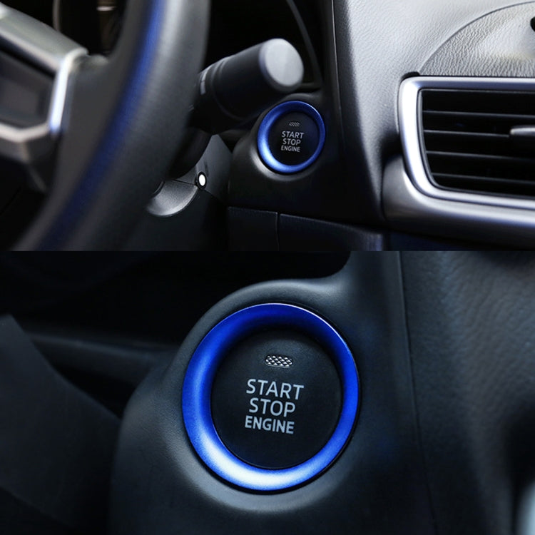 Car Engine Start Key Push Button Ring Trim Aluminum Alloy Sticker Decoration for Mazda, For Mazda