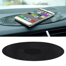 Load image into Gallery viewer, Car Auto Oval Soft Rubber Dashboard Anti-slip Pad Mat for Phone / GPS/ MP4/ MP3, Size: 30*9.5cm, Oval Soft Rubber Mat