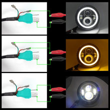 Load image into Gallery viewer, 2 PCS 7 inch IP68 Waterproof 6500K 75W CREE LED Headlight Hi/Lo Beam Driving Lamp for Jeep Wrangler JK TJ LJ, 6500K 75W