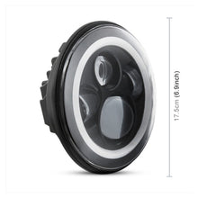 Load image into Gallery viewer, 2 PCS 7 inch IP68 Waterproof 6500K 75W CREE LED Headlight Hi/Lo Beam Driving Lamp for Jeep Wrangler JK TJ LJ, 6500K 75W