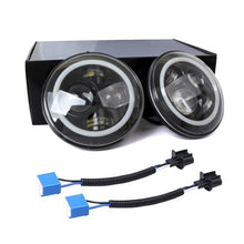 Load image into Gallery viewer, 2 PCS 7 inch IP68 Waterproof 6500K 75W CREE LED Headlight Hi/Lo Beam Driving Lamp for Jeep Wrangler JK TJ LJ, 6500K 75W