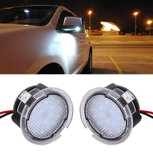 Load image into Gallery viewer, 2 PCS DC 12V 2W 6000K 120LM 18-LED Side Rear View Mirror Puddle Lights Lamp for Ford 2013-2017 Explorer/2015-2017 Taurus/2015-2017 Edge/2015-2017 Mondeo, For Ford 2013-2017 Explorer