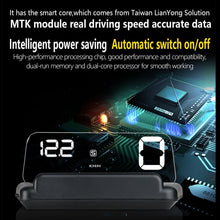 Load image into Gallery viewer, T900 Car GPS HUD Virtual HD Reflection Board Head-up Display, Speed &amp; Driving Distance / Time Display, Over Speed &amp; Voltage &amp; Low Voltage Alarm, Fatigue Driving, T900  White, T900  Green + White, T900 Blue + White
