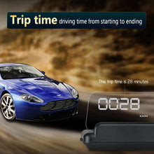 Load image into Gallery viewer, T900 Car GPS HUD Virtual HD Reflection Board Head-up Display, Speed &amp; Driving Distance / Time Display, Over Speed &amp; Voltage &amp; Low Voltage Alarm, Fatigue Driving, T900  White, T900  Green + White, T900 Blue + White