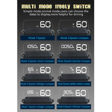 Load image into Gallery viewer, T900 Car GPS HUD Virtual HD Reflection Board Head-up Display, Speed &amp; Driving Distance / Time Display, Over Speed &amp; Voltage &amp; Low Voltage Alarm, Fatigue Driving, T900  White, T900  Green + White, T900 Blue + White