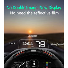 Load image into Gallery viewer, T900 Car GPS HUD Virtual HD Reflection Board Head-up Display, Speed &amp; Driving Distance / Time Display, Over Speed &amp; Voltage &amp; Low Voltage Alarm, Fatigue Driving, T900  White, T900  Green + White, T900 Blue + White