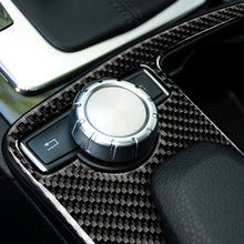 Load image into Gallery viewer, Car Carbon Fiber Left Drive Gear Position Panel Decorative Sticker for Mercedes-Benz W204 2007-2013 / W212 2010-2012, Left Drive Gear Position (W212)