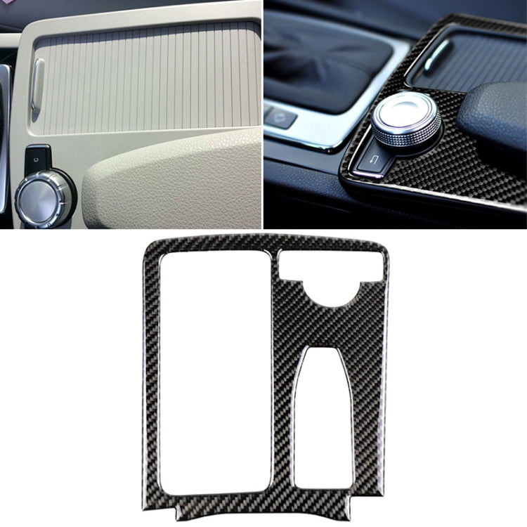 Car Carbon Fiber Right Drive Gear Position Panel Decorative Sticker for Mercedes-Benz W204 2007-2013 / W212 2010-2012, Right Drive Gear Position (W212)