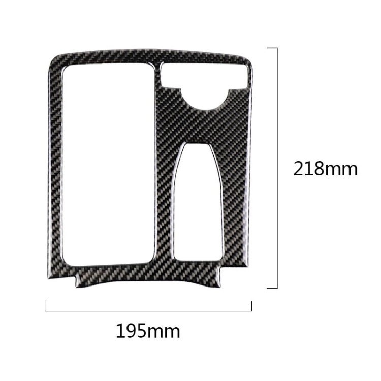 Car Carbon Fiber Right Drive Gear Position Panel Decorative Sticker for Mercedes-Benz W204 2007-2013 / W212 2010-2012, Right Drive Gear Position (W212)