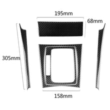 Load image into Gallery viewer, 5 PCS Car Carbon Fiber Left Drive Gear Position Panel Decorative Sticker for Mercedes-Benz W204 2007-2013, Left Drive Gear Position