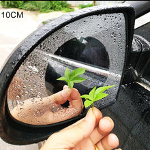 Load image into Gallery viewer, Car Round PET Rearview Mirror Protective Window Clear Anti-fog Waterproof Rain Shield Film, Diameter: 10cm, 10*10cm