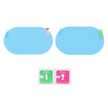 Load image into Gallery viewer, Car Round PET Rearview Mirror Protective Window Clear Anti-fog Waterproof Rain Shield Film, Diameter: 10cm, 10*10cm
