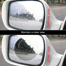Load image into Gallery viewer, Car Round PET Rearview Mirror Protective Window Clear Anti-fog Waterproof Rain Shield Film, Diameter: 10cm, 10*10cm