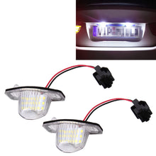 Load image into Gallery viewer, 2 PCS DC 12V 2W 120LM 6000K LED License Plate Light 18-SMD 3528 Bulbs Lamps for Honda JAZZ(FIT) 02-17, Odyssay 08-17, Stream 01-05, CR-V 07-17, For Honda JAZZ(FIT)