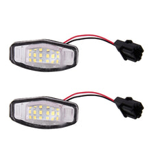 Load image into Gallery viewer, 2 PCS DC 12V 2W 120LM 6000K LED License Plate Light 18-SMD Bulbs Lamps for Honda Civic VII4/5D 01-05, VIII 06-17, City 4D 03-09, Lengend 99-04, For Honda Civic