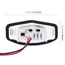Load image into Gallery viewer, 2 PCS DC 12V 2W 120LM 6000K LED License Plate Light 18-SMD Bulbs Lamps for Honda Civic VII4/5D 01-05, VIII 06-17, City 4D 03-09, Lengend 99-04, For Honda Civic