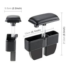 Load image into Gallery viewer, Universal Car Multi-functional Console Side Pocket Seat Gap Side Storage Box with Elbow Support Pad, with Pad