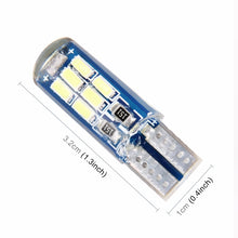Load image into Gallery viewer, 2 PCS T10/W5W/194/168/501 1.3W 9 LEDs SMD 4014 80 LM 7500K Car Reading Lamp Clearance Light, DC 12V(Cool White Light), 2 PCS 1.3W 9 LEDs