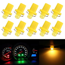 Load image into Gallery viewer, 10 PCS 0.4W B8.5 Wedge Instrument Panel COB LED Light Dashboard Gauge Cluster Indicator Lamp Bulb, 0.4W B8.5