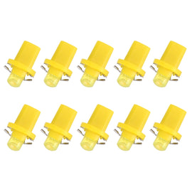 10 PCS 0.4W B8.5 Wedge Instrument Panel COB LED Light Dashboard Gauge Cluster Indicator Lamp Bulb, 0.4W B8.5