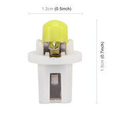 Load image into Gallery viewer, 10 PCS 0.4W B8.5 Wedge Instrument Panel COB LED Light Dashboard Gauge Cluster Indicator Lamp Bulb, 0.4W B8.5