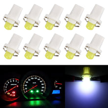 Load image into Gallery viewer, 10 PCS 0.4W B8.5 Wedge Instrument Panel COB LED Light Dashboard Gauge Cluster Indicator Lamp Bulb, 0.4W B8.5