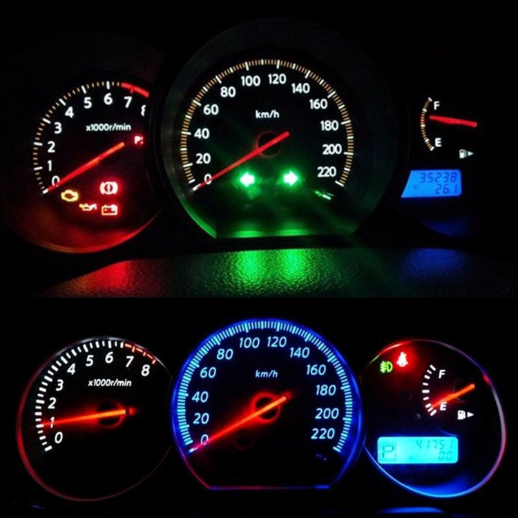 10 PCS 0.4W B8.5 Wedge Instrument Panel COB LED Light Dashboard Gauge Cluster Indicator Lamp Bulb, 0.4W B8.5