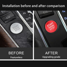 Load image into Gallery viewer, Car Engine Start Key Push Button Cover Trim Aluminum Alloy Sticker Decoration for Audi, For Audi