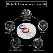 Load image into Gallery viewer, Car Engine Start Key Push Button Ring Trim Aluminum Alloy Sticker Decoration for BMW, For BMW (Engine Start), For BMW (Start Key), For BMW with Diamonds