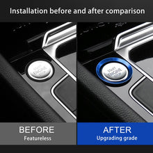 Load image into Gallery viewer, Car Engine Start Key Push Button Ring Trim Aluminum Alloy Sticker Decoration for Volkswagen, For Volkswagen (Engine Start), For Volkswagen