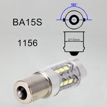 Load image into Gallery viewer, 2 PCS 1156 / BA15S 5W 250LM 6000K Car Auto Turn Light Reversing Lights 16LEDs SMD-2835 Lamps, DC 12V, 1156 / BA15S 5W