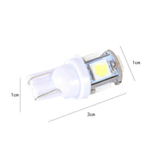 Load image into Gallery viewer, 10PCS T10 3W 5500K SMD 5050 5 LED Car Clearance Lights Lamp, DC 12V, 5630-5smd LED