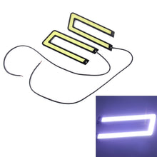 Load image into Gallery viewer, 2 PCS DC 12V 10W 800LM 5500K COB Car DRL Daytime Running Lights Lamp,Cable Length:50cm, DC 12V 10W