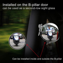 Load image into Gallery viewer, 3R-044 Auxiliary Rear View Mirror Car Adjustable Blind Spot Mirror Wide Angle Auxiliary Rear View Side Mirror, 3R-044 (Black), 3R-044 (Silver), 3R-044 (White)