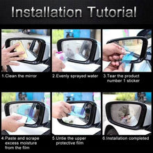 Load image into Gallery viewer, Car PET Rearview Mirror Protective Window Clear Anti-fog Waterproof Rain Shield Film, Size: 20*16cm, 20*16cm
